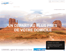 Tablet Screenshot of luxmundivoyages.com